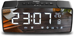 Radiobudzik GREENBLUE Bluetooth 4.2, FM, AUX-IN, 6W, czarny