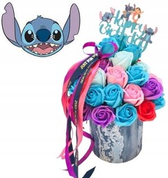 Flower Box Duży kwiaty mydlane Urodziny z Stitch