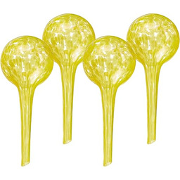 Relaxdays Kulki nawadniające szklane, zestaw 4 sztuk, wys.