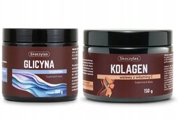 Glicyna Proszek TRYPTOFAN i KOLAGEN wołowy Witamina C