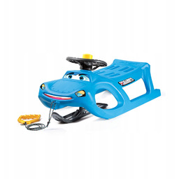 Sanki zimowe Zigi Zet Control niebieskie linka rączka