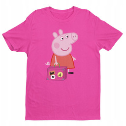 Koszulka Dziecięca-Świnka Peppa-Mix Kolory- 158 Xl