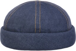 Czapka Dokerka z Lnu, denim, cm
