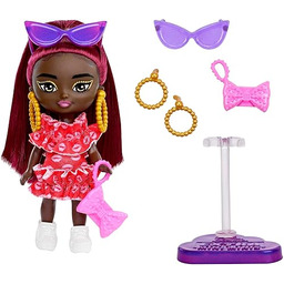 Barbie Extra Mini Minis Lalka Czerwone falbanki Laleczka