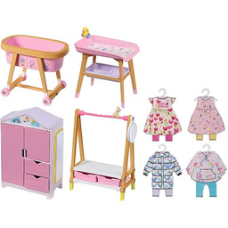 BABY born Minis Furniture 906163, Ekskluzywny skandynawski zestaw
