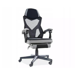 Fotel obrotowy biurowy q-939 czarny/szary krzesło Sig