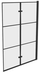 NEW TRENDY Parawan SUPERIA prawy składany 100x150 szkło