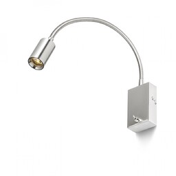 VERSA lampa ścienna elastyczne ramię nikiel mat LED