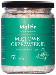 MGLIFE Magnezowa sól do kąpieli Miętowe Orzeźwienie 540g