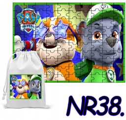 PUZZLE 35 EL. UKŁADANKA PREZENT PSI PATROL PIESKI