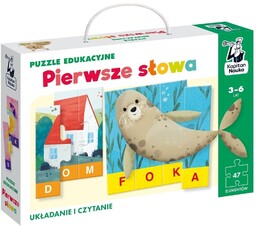 KAPITAN NAUKA. PUZZLE EDUKACYJNE PIERWSZE SłOWA