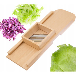 Szatkownica Do Kapusty Drewniana Solidna Wytrzymała Średnia Gratis!