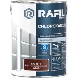 Emalia Chlorokauczukowa brąz mahoniowy 5 l RAFIL