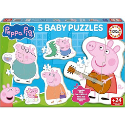 Educa - Peppa Pig progresywne puzzle dla dzieci