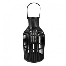 Lampion Boho Bambusowy Czarny M Clayre & Eef