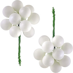 WeRChristmas Bombka, biała, 2,7 cm