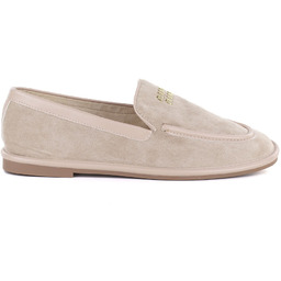 Półbuty damskie lordsy zamszowe beżowe Vinceza 62271