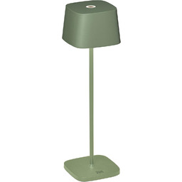 Konstsmide Akumulatorowa lampa stołowa Capri zielono-szara wewnątrz/na zewnątrz