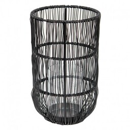 Czarny Lampion Na Tealight Druciany Clayre & Eef