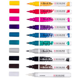 Pisaki pędzelkowe Royal Talens Ecoline Brush Pen Galaxy