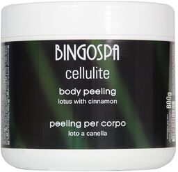 Bingospa Cellulite, cynamonowy peeling do ciała z lotosem,