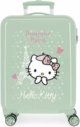 Hello Kitty Paris Walizka kabinowa, Zielony, Maleta, Walizka