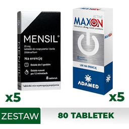 Zestaw MAXON ACTIVE 0,025g, 5 x 8 tabl.