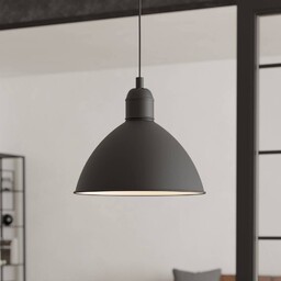 EGLO Lampa wisząca, możliwość ściemniania, czarny, salon /