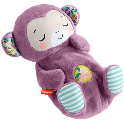 Fisher-Price Fioletowa Małpka Usypianka-Przytulanka  Oddychający uspokajacz, ruch