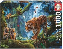 Educa 17662, tygrys na drzewach, 1000 elementów puzzle
