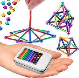 KULKI MAGNETYCZNE KLOCKI NEOCUBE KOLOROWE TĘCZONE XXL 8mm