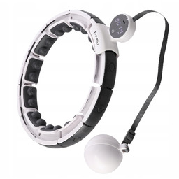 HHM16 Hula Hop White Z Magnesami I Obciążnikiem