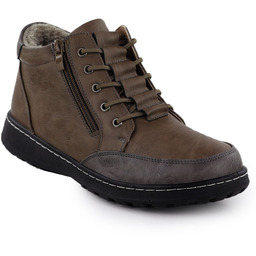 Botki damskie komfortowe khaki Potocki 25-90347