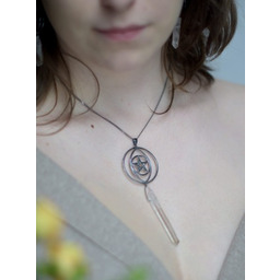 Zawieszka z pentagramem i kryształem górskim