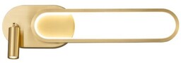 Elyptica - Nowoczesna Lampa Kinkiet Złoty 48 cm