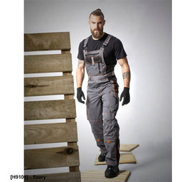 ARDON VISION - spodnie ogrodniczki - czarny H9127