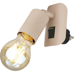 BRILONER - Lampa ścienna wewnętrzna z przełącznikiem, wychylna,