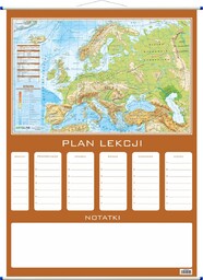Plan lekcji - fizyczna mapa Europy, ArtGlob