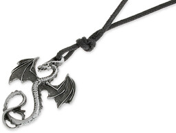 WISIOR ZE SMOKIEM rock kolor czarny smok celtic