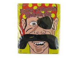 Wąsy "Pirackie" + opaska na oko - duże