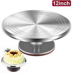 Metalowy Profesjonalny Talerz Obrotowy Do Dekorowania Tortów 30CM