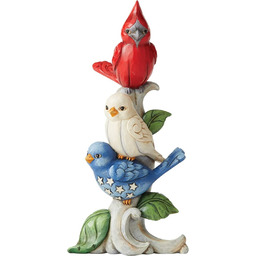 Enesco Jim Shore patriotyczne ułożone w stos figurki