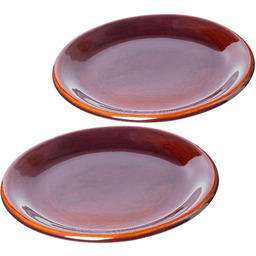 Talerz kamionkowy płytki Olympia 24 cm, 2 szt.
