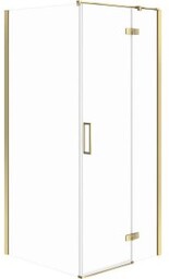 CERSANIT Kabina prysznicowa kwadratowa JOTA prawa 80x80 złota,