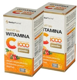 Zestaw suplementów XeniVIT bio Witamina C 1000 POWDER,