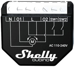 Shelly Qubino Wave Shutter - sterownik rolet 230V