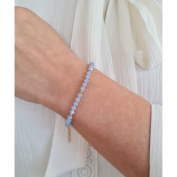 Pakamera Kryształki Swarovski bransoletka niebieska