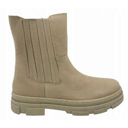 Buty dziecięce skórzane botki Friboo rozm 38 beżowe