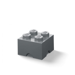 Lego Storage Brick 4 ciemnoszary