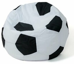 GO GIFT Pufa worek Piłka 3 XXL Biało-czarny